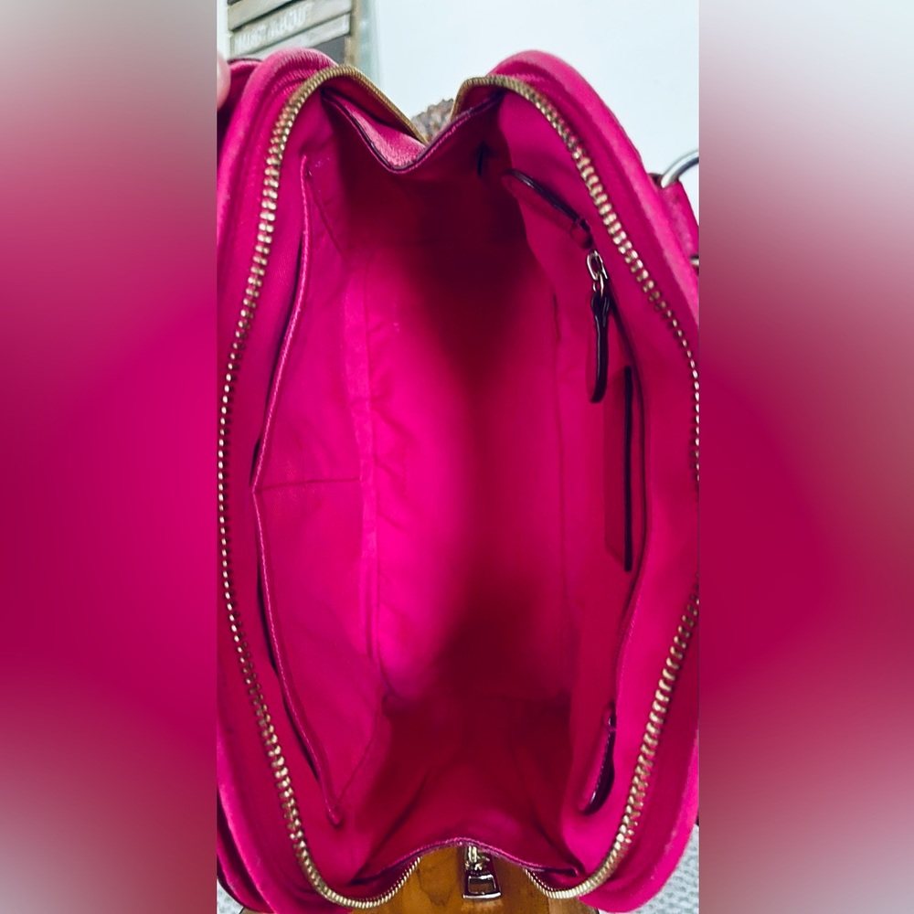 Coach Prince Street Mini Dome Satchel -Fuchsia- 34940 - Picture 12 of 17